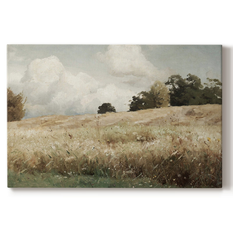 Paysage rétro - DCLXVI, reproduction d'art sur toile, H 13 po x l 19 po