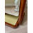 Simple And Retro Wooden Frame Wicker Full-Length Mirror