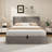 Raania Hydraulic Lift Up Storage  Upholstered Wingback Bed -457524858-457524859