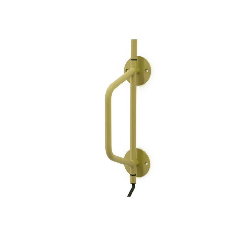 Lampe murale Capa, Vert peint