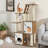 57 Inch Cat Tree Tower Multi-Level Activity Centre With Scratching Posts