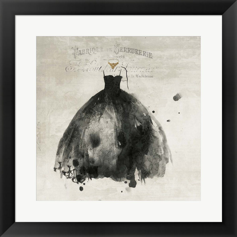 «Black Dress I» par PI Galerie, art mural encadré