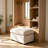 Modular Sectional Sofa Ottoman Beige-131242709