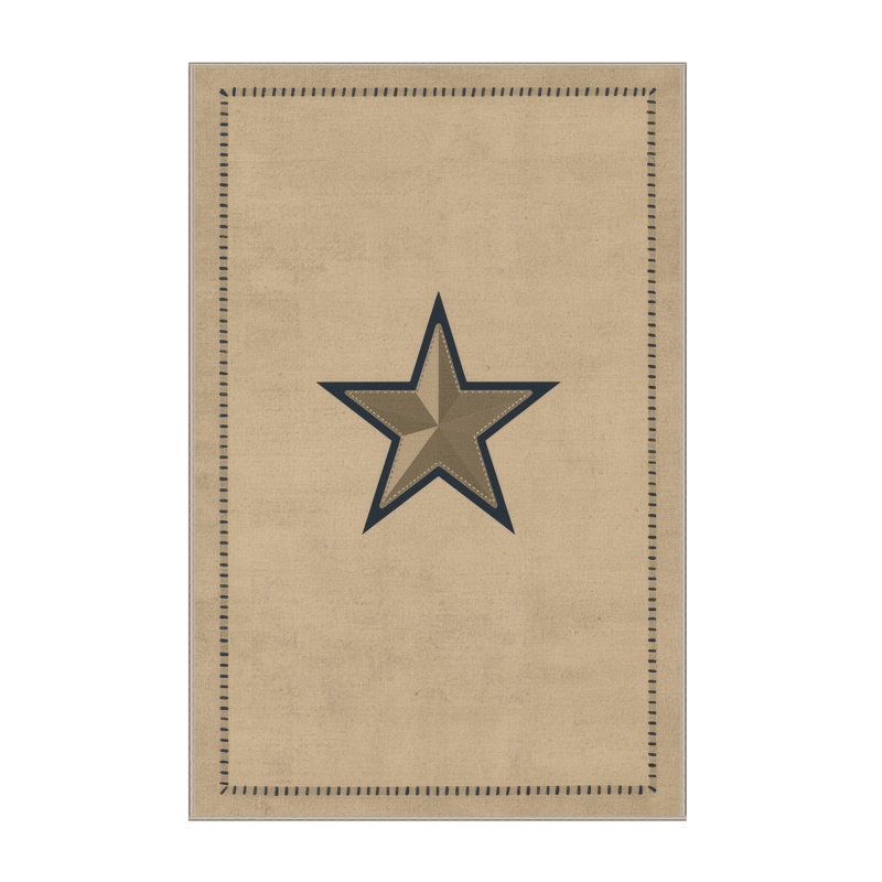 Tapis moelleux et moelleux à motif abstrait brun et beige Fearn, 2 pi x 3 pi