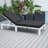 Chelsea Outdoor Metal Single chaise with Cushions-70691868-104563017