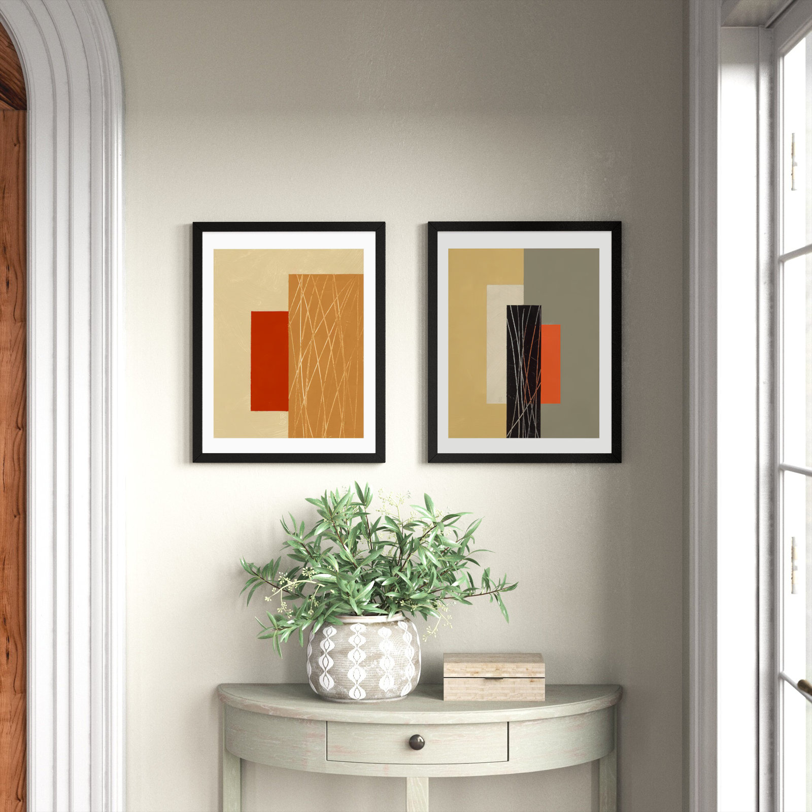 Rhythm by Robert Kamnatnik, Black, 20" H x 16" W x 1.25" D