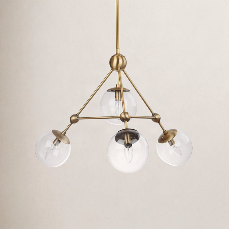 Lodge Iron 4-Light Chandelier