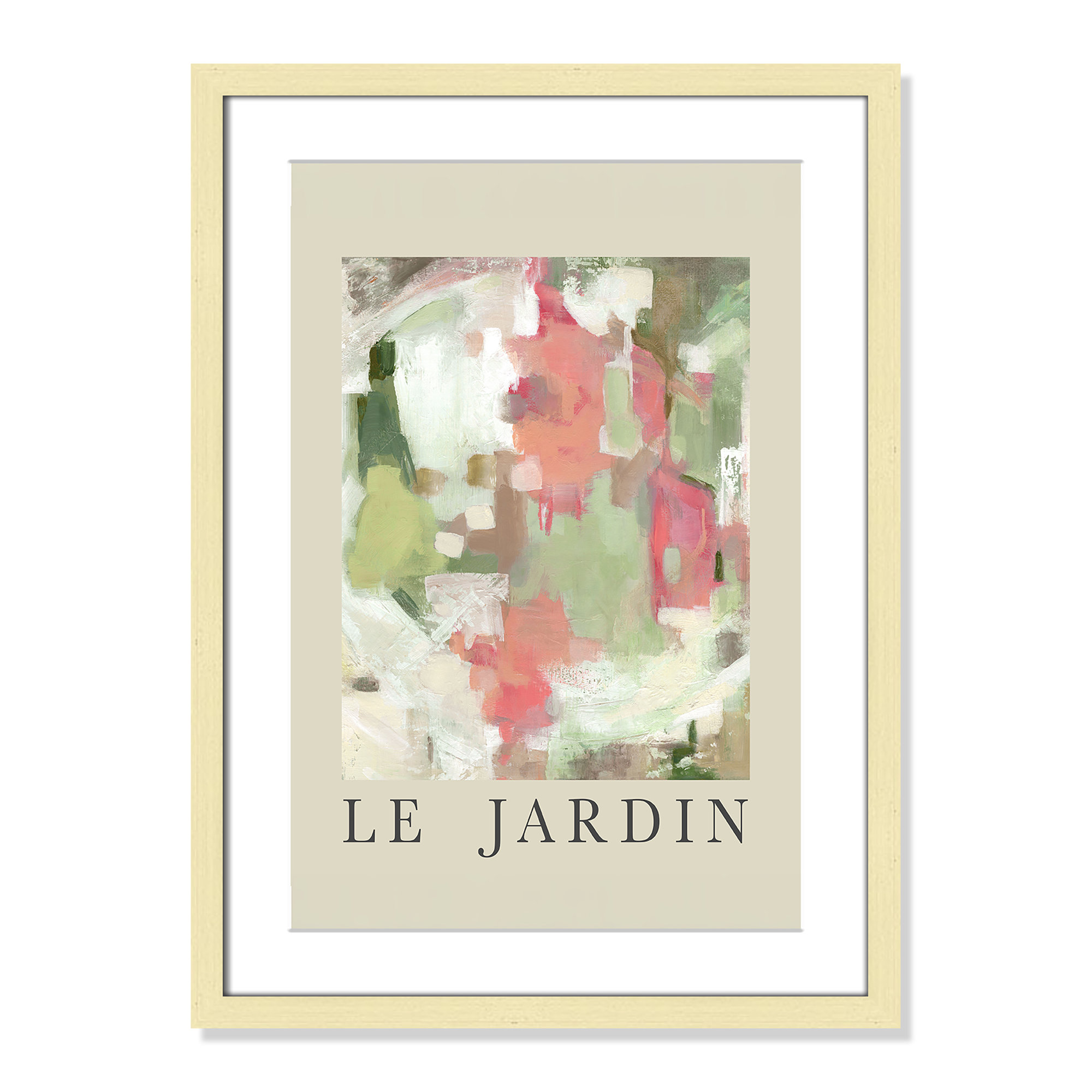 Botanical Poster Collection " Le Jardin " by Carol Robinson, Gold Single Picture Frame, 23" H x 17" W x 1.25" D, Yes