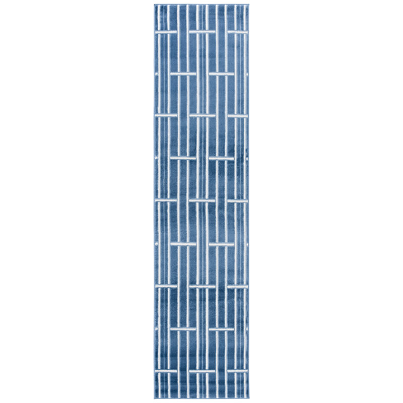 Tapis abstrait Erlandson Performance, Tapis de couloir 2 pi 3 po x 8 pi