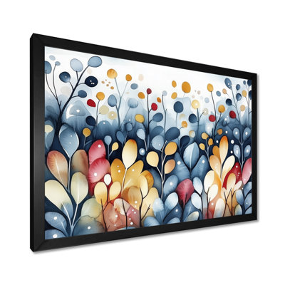 «Abstract Botanical Fern Rainbow I - Abstract Botanicals», reproduction sur toile