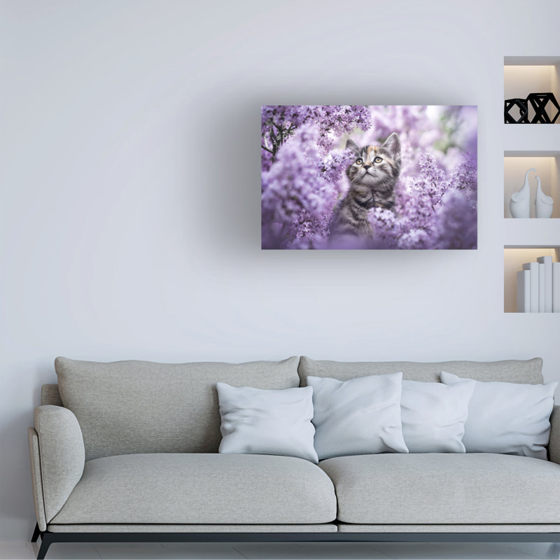 «Natalie Grosse Lilac Dreams», art sur toile, H 12 po x l 19 po