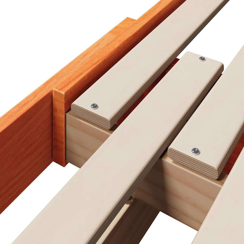 Bed Frame with Headboard Engineered Wood