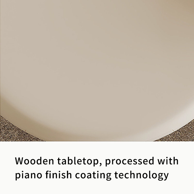 Table basse ronde en bois avec tiroir Snowman