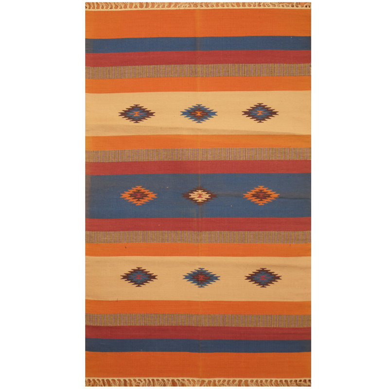 One-of-a-Kind 3' X 5' New Age Wool Area Rug in