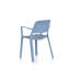 Nest Loop Stacking Cafe & Bistro Chair White with Arms-1397571726