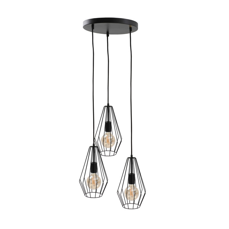 Estero 3 - Light Geometric Pendant, Black