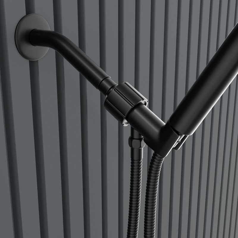 Pressure-Balanced Complete Shower System with Rough in-Valve, Matte Black