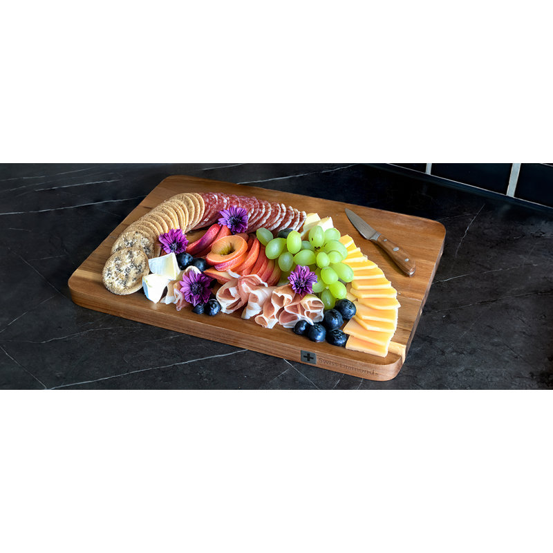 Swiss Diamond Acacia Wood Cutting Board, 20" x 14"