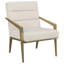 Fauteuil d'appoint rembourré en métal Kirra-1654302492