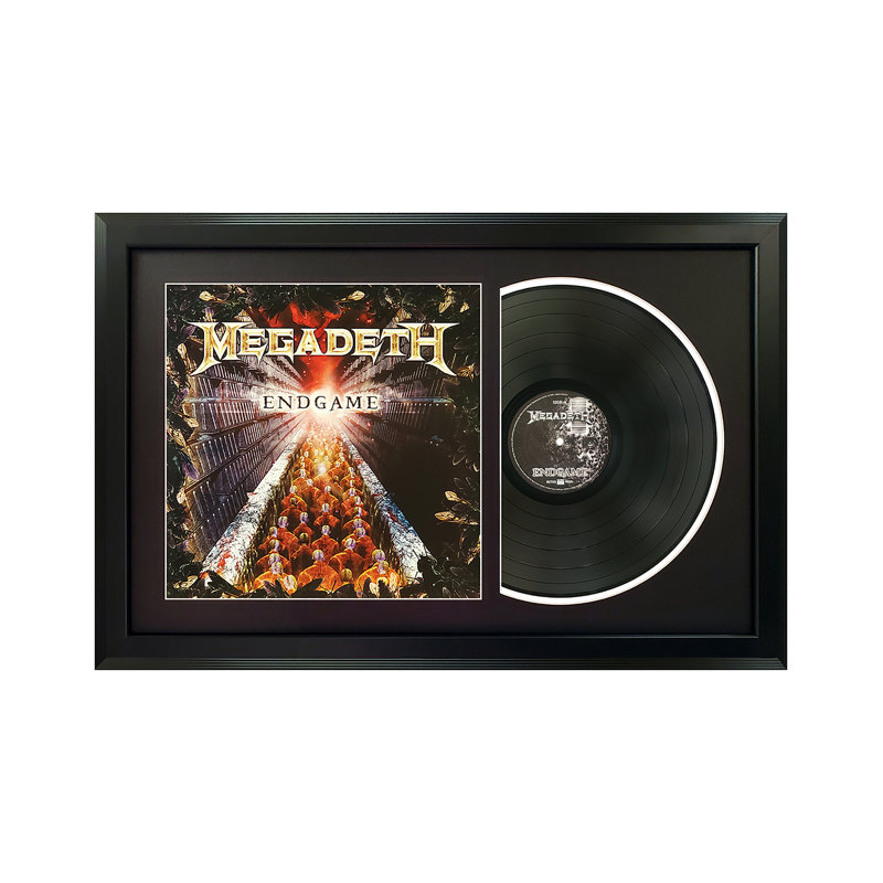 Disque encadré Megadeth "Endgame" avec passe-partout noir, Noir