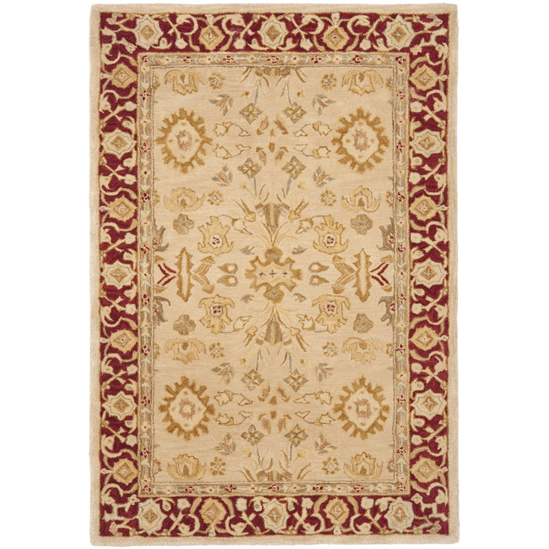 Tapis oriental en laine touffeté à la main Tingley, Rectangle 6 pi x 9 pi