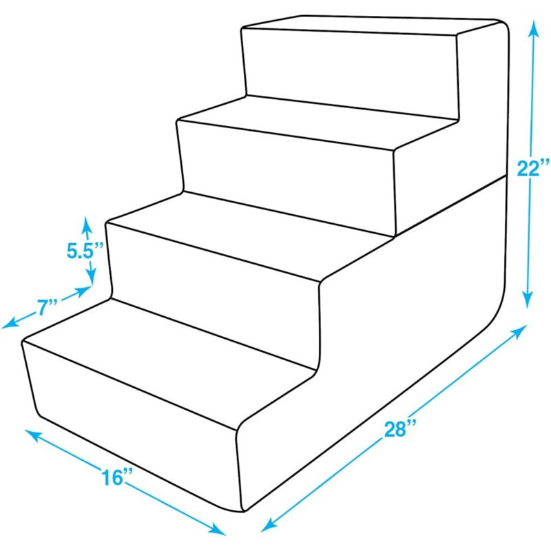 Escalier avec 4 marches