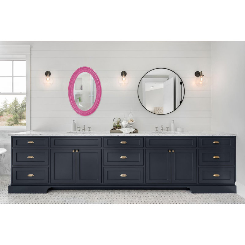 Miroir d'appoint Busey, Rose vif