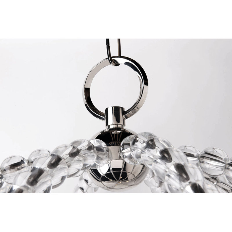 Luminaire suspendu 3 lumières Danville, Nickel poli
