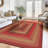 Burkleigh Farmhouse Braided Red Jute Area Rug-613396715