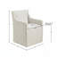 Chaise avec accoudoirs à roulettes avec jupe-262052932