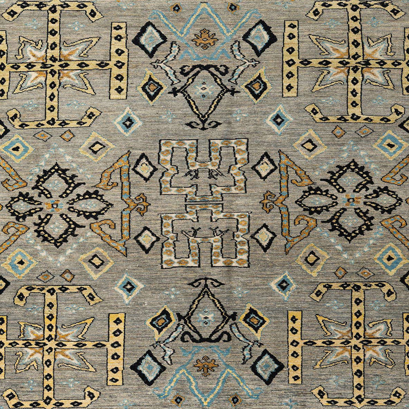 Abstract Indoor Rug, Square 6'