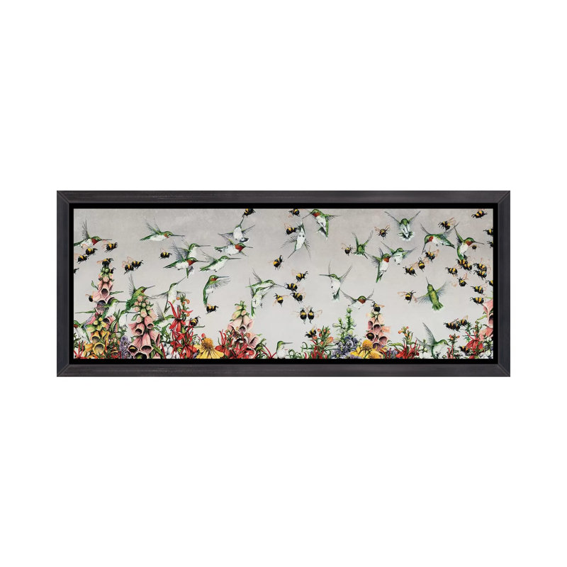La Bataille de Flynn's Patch - reproduction d'art panoramique, H 16 po x l 48 po x 1,5 po, Toile avec cadre noir patiné