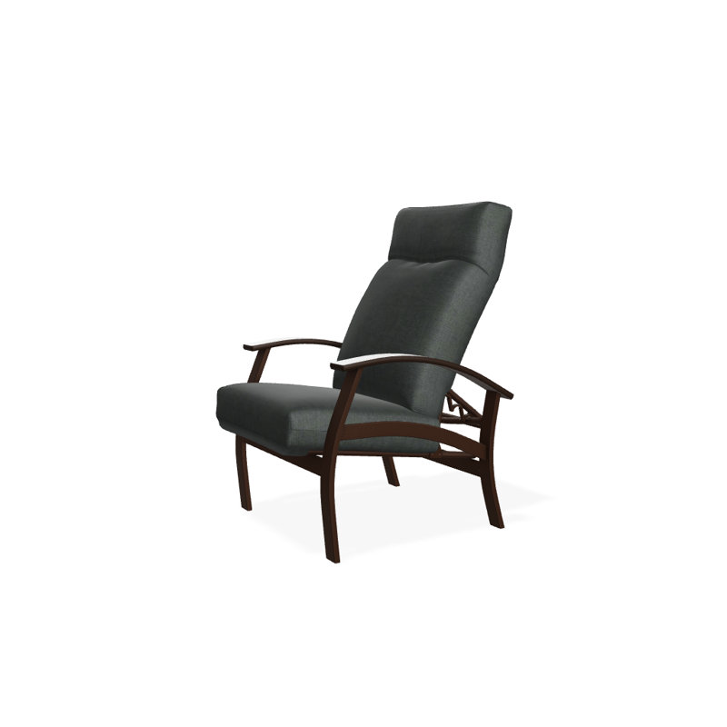 Chaise de patio inclinable avec coussins Askar, Aperçu de nuage, Kona P10, Kona texturé