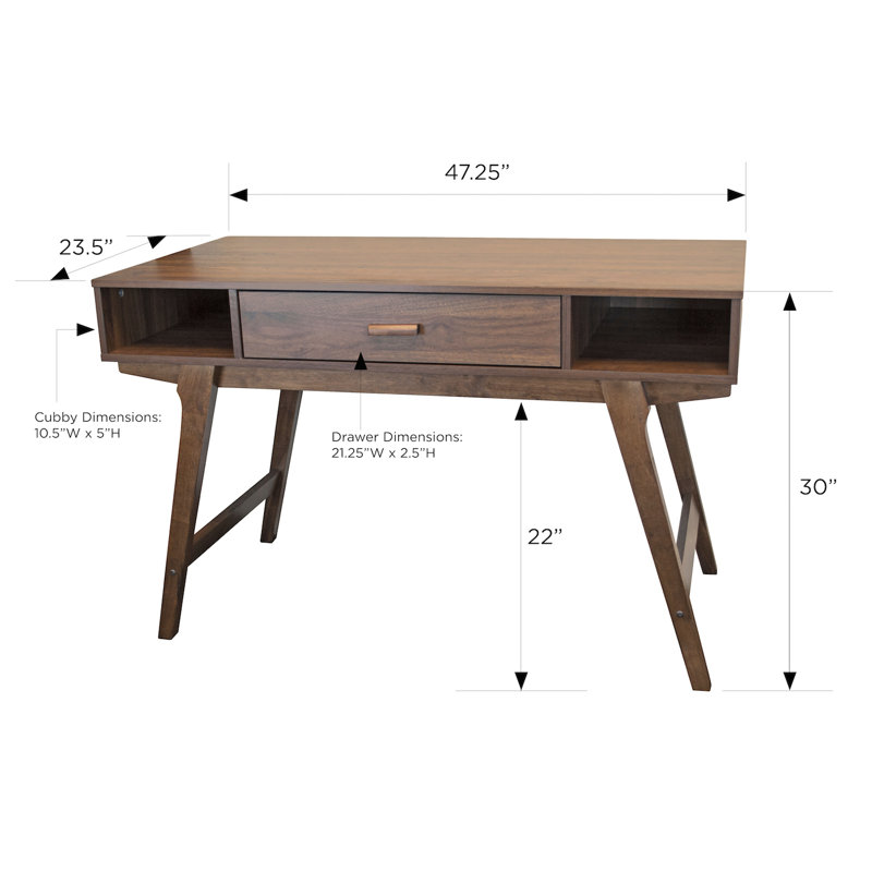 Lorello Solid Wood Base Writing Desk