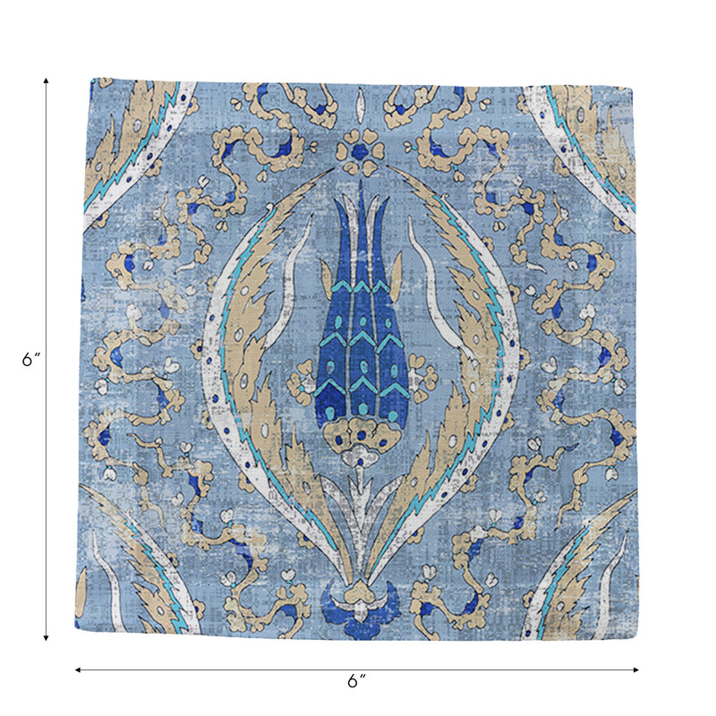 Byzantine Jewel Cotton Sateen Cocktail Napkins, Classic