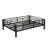 Black Metal Bunk Bed With 2 Practical Storage Features - Construction Convertible Full Size Bed, Spacious Drawers