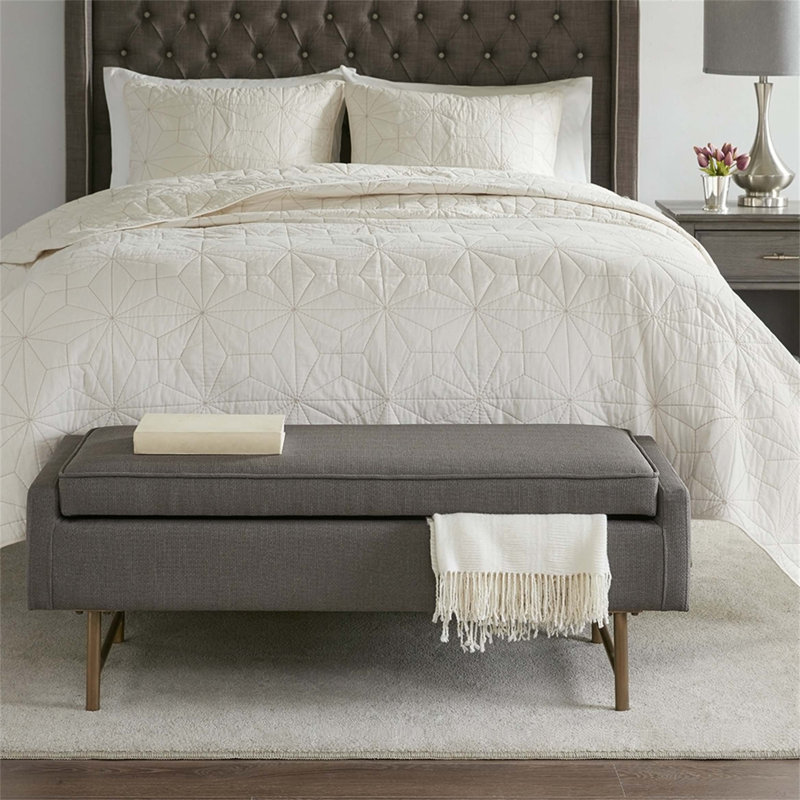 Banc de rangement en polyester Hazlip