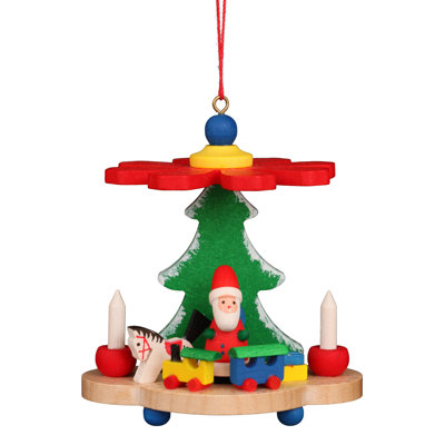 3'' Wood Hanging Figurine Ornament