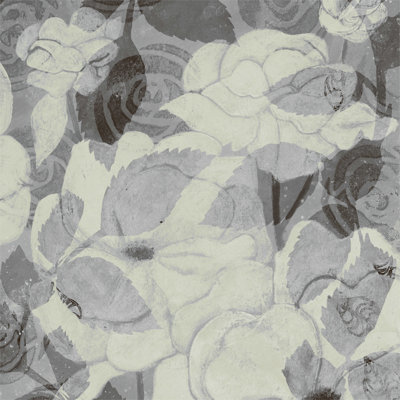 «Gray Garden II» par Grace Popp - peinture sur toile tendue