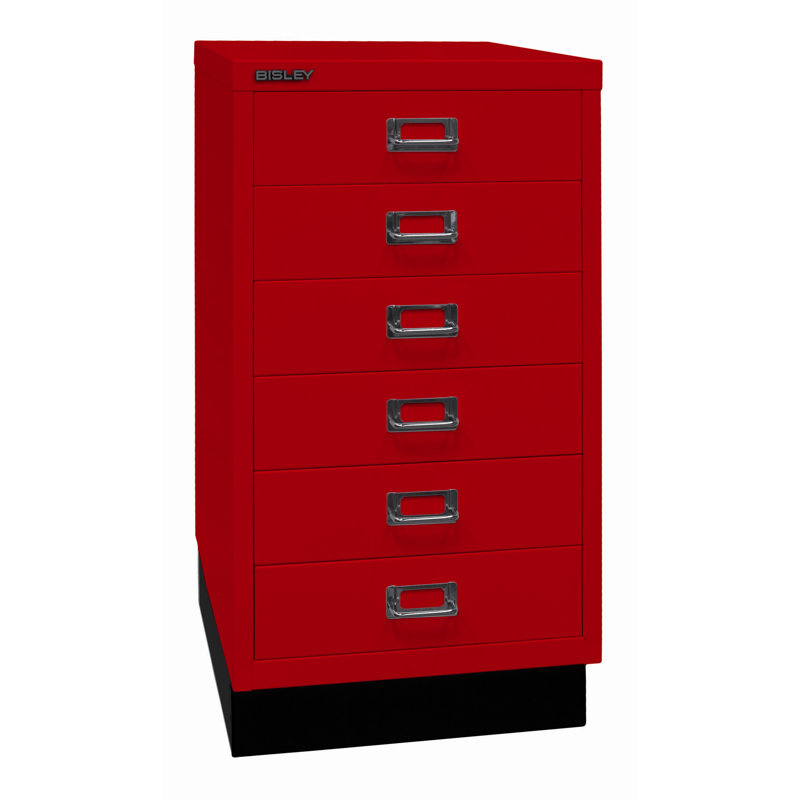 39er 34.9cm Wide 6 -Drawer File Cabinet, Cardinal red
