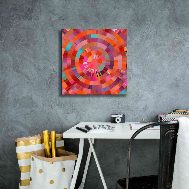 «Coral Radial 1» par David Manlove, estampe numérique sur toile, H 18 po x l 18 po x P 0,75 po