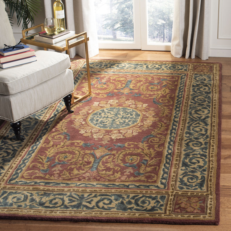 Loren Hand Tufted Wool Oriental Rug, Rectangle 4' x 6'