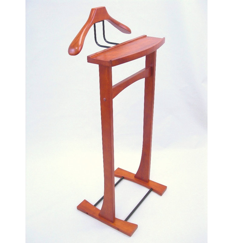Freestanding Valet Stand, Cherry