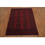 Tapis oriental rouge à motif géométrique 5 x 6