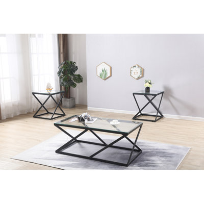 Cheli 3 - Piece Living Room Table Set by Wrought Studio
