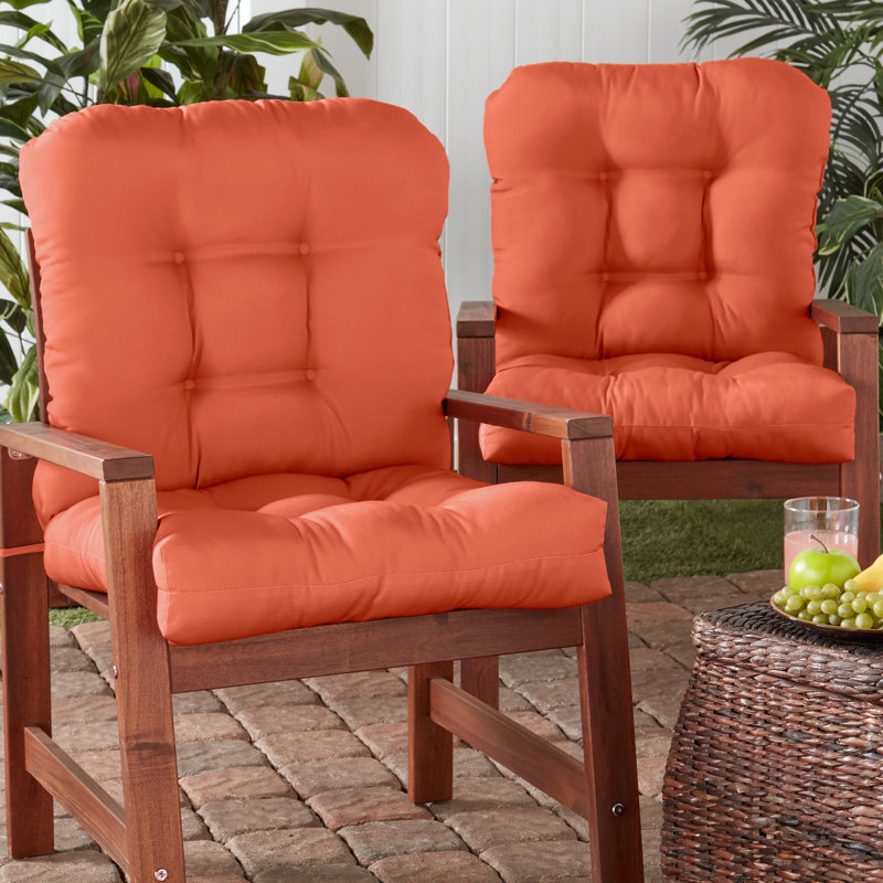Coussin de chaise d'extérieur Lester, 2, H 21 po x l 21 po x P 21 po, Rouille