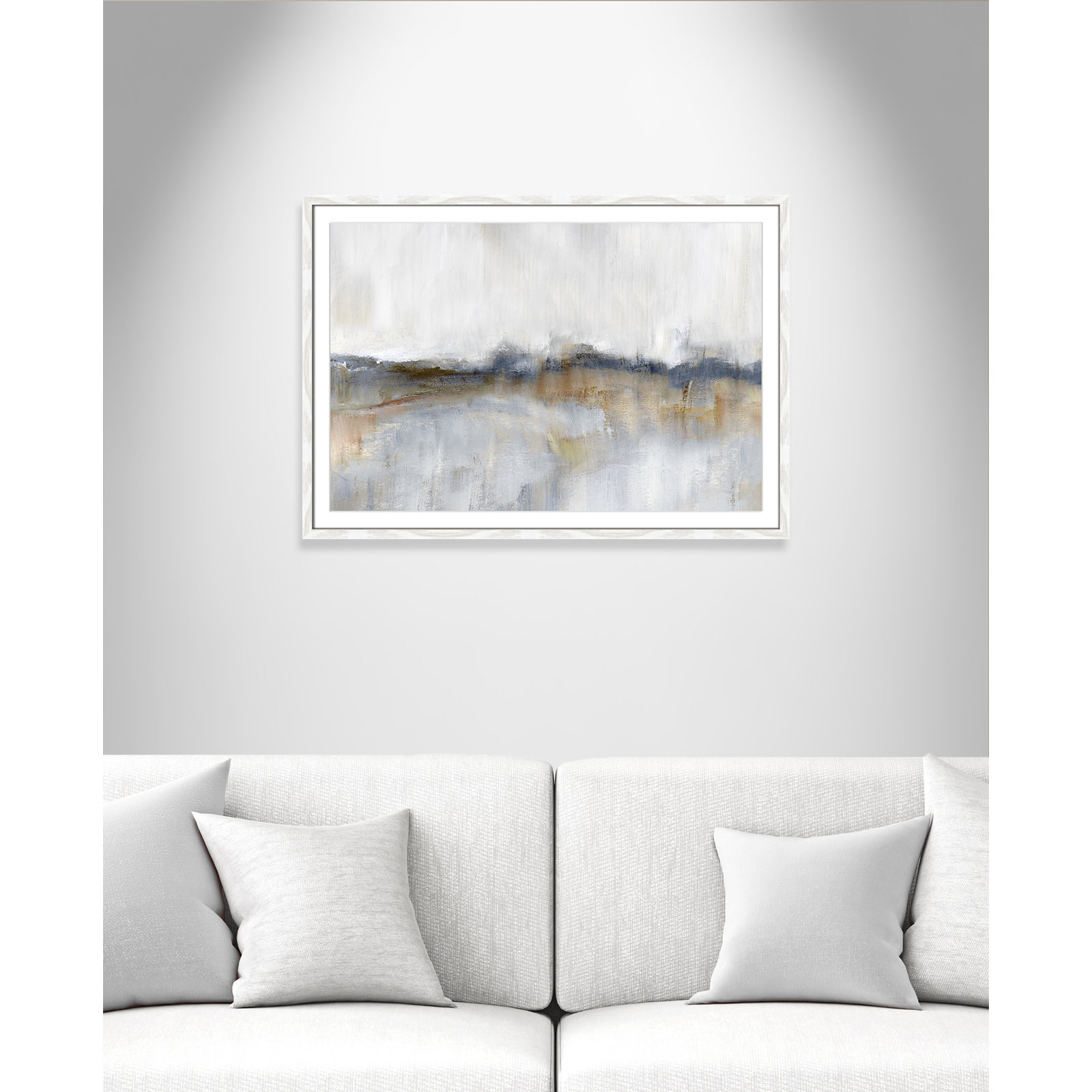 Autumnal Tide Print, 25.5" H x 35.5" W x 0.75" D, White Framed