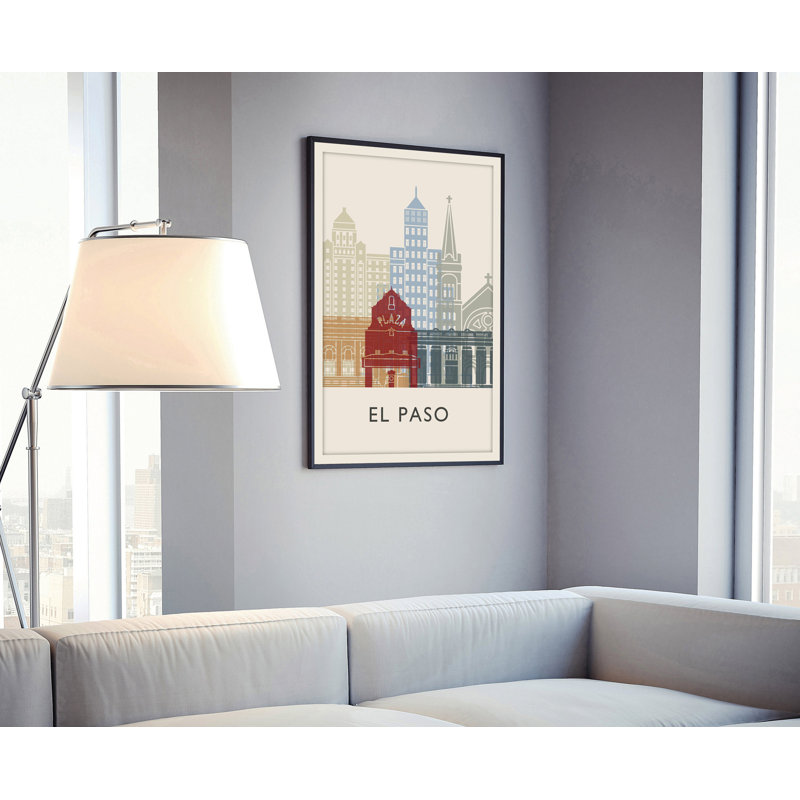 «El Paso», illustration des villes américaines, impression sans cadre, affiche de l'État du Texas, H 14 po x l 11 po