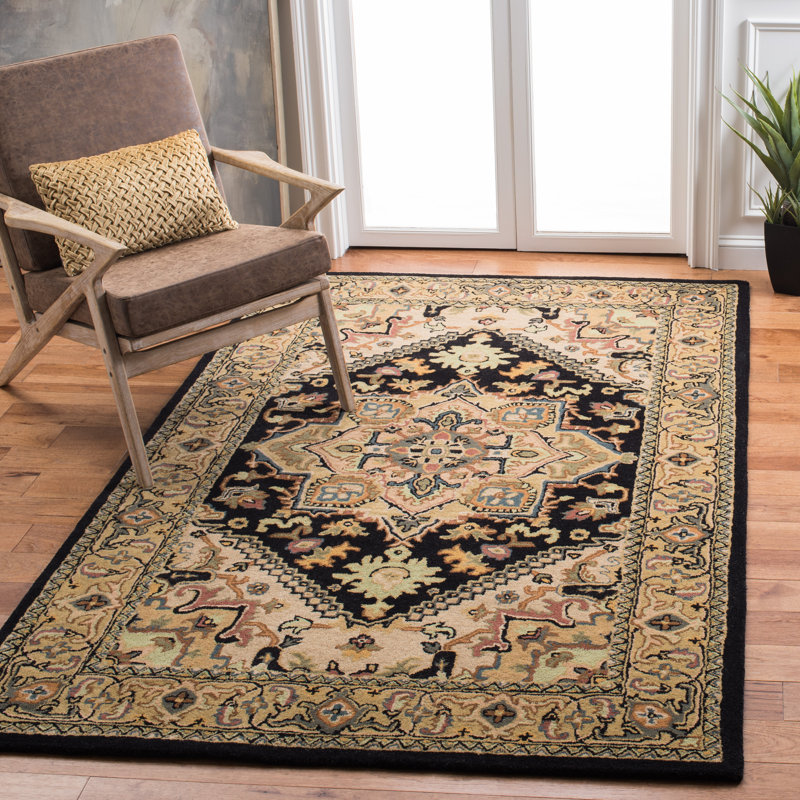 Coralena Hand Tufted Wool Oriental Rug, Rectangle 5' x 8'