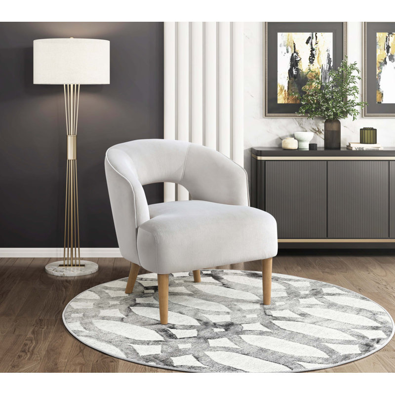 Fauteuil d'appoint Luxury Home, Gris